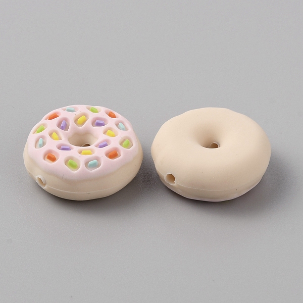 

PandaHall Donut Silicone Beads, Chewing Beads For Teethers, DIY Nursing Necklaces Making, Lavender Blush, 22x9mm, Hole: 3mm Silicone Donut