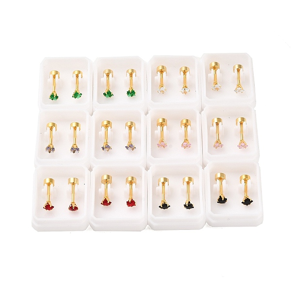 Square Glass Ear Fa… - image