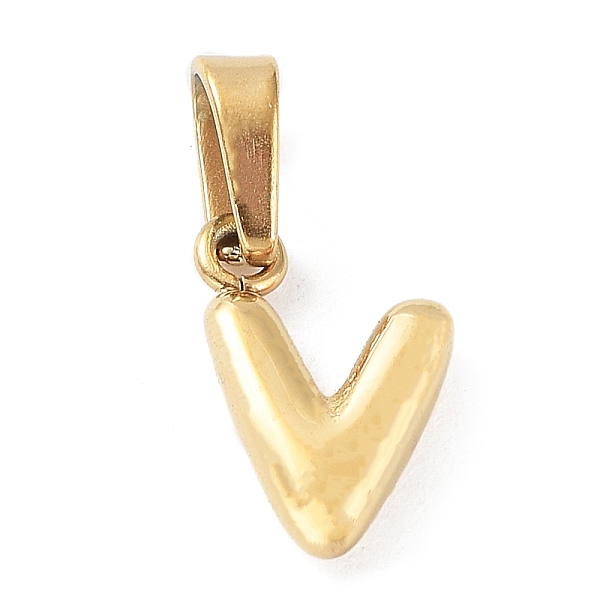 

PandaHall 316L Surgical Stainless Steel Charms, Letter Charm, Golden, Letter V, 10x6.5x2.5mm, Hole: 2.5x4.5mm 316L Surgical Stainless Steel...