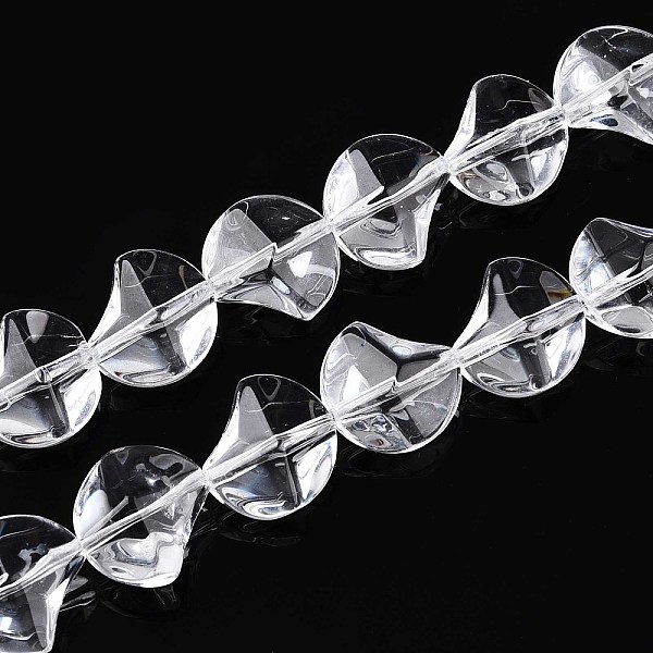 Peinture de cuisson perles de verre transparentes brins
