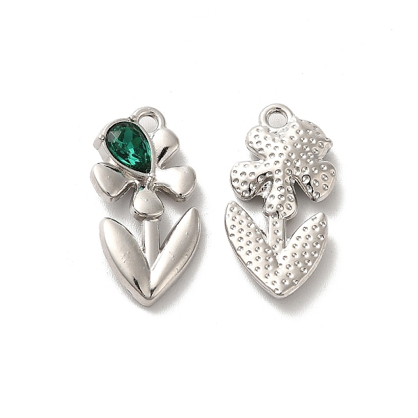 

PandaHall Glass Flower Of Life Pendant, with Platinum Alloy Findings, Lead Free & Cadmium Free, Green, 23x11.5x4mm, Hole: 1.8mm Alloy+Glass...