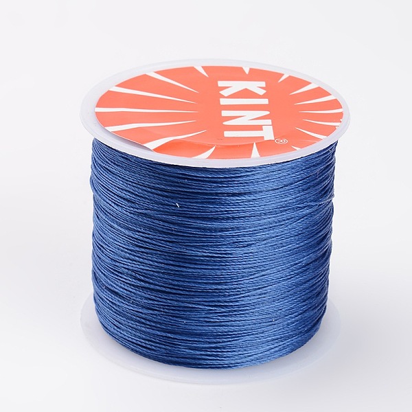 

PandaHall Round Waxed Polyester Cords, Royal Blue, 0.45mm, about 174.97 yards(160m)/roll Waxed Polyester Cord Round Blue