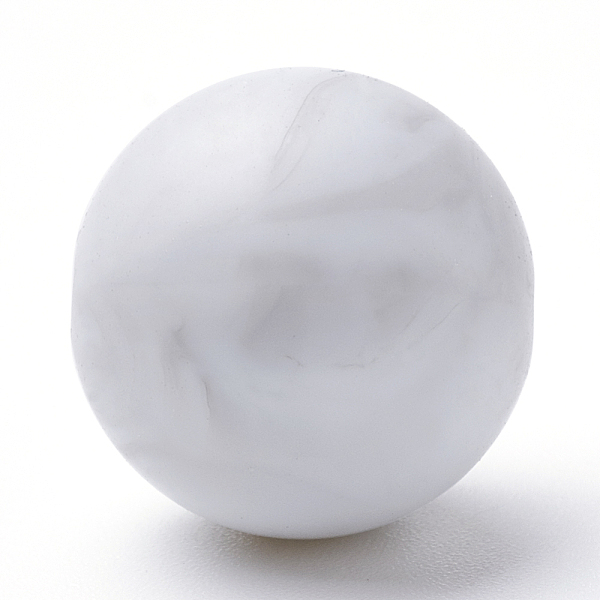 

PandaHall Food Grade Eco-Friendly Silicone Beads, Round, Gainsboro, 14~15mm, Hole: 2mm Silicone Round Gray