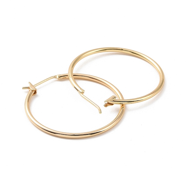 Ion Plating(IP) Brass Huggie Hoop Earrings For Women