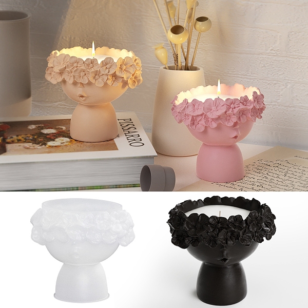 DIY Flower Candlesticks Silicone Molds