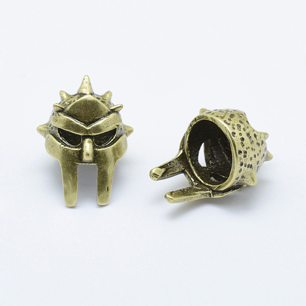 

PandaHall Brass Beads, Armet, Long-Lasting Plated, Cadmium Free & Nickel Free & Lead Free, Antique Bronze, 22x16x15.5mm, Hole: 6mm Brass...