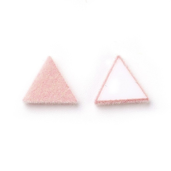 

PandaHall Flocky Acrylic Cabochons, Triangle, Pink, 8.5x9.5x1.5mm Acrylic Triangle Pink