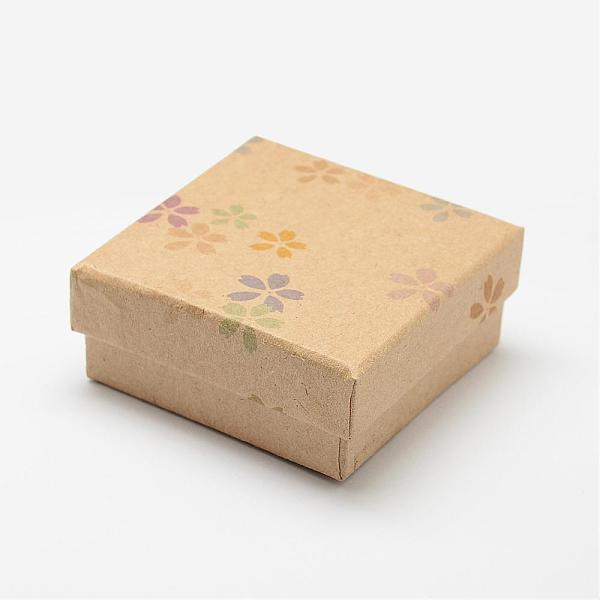 

PandaHall Kraft Jewelry Box, for Pendant, Square, Flower Pattern, Navajo White, 6.8x6.8x3cm Paper Square Orange