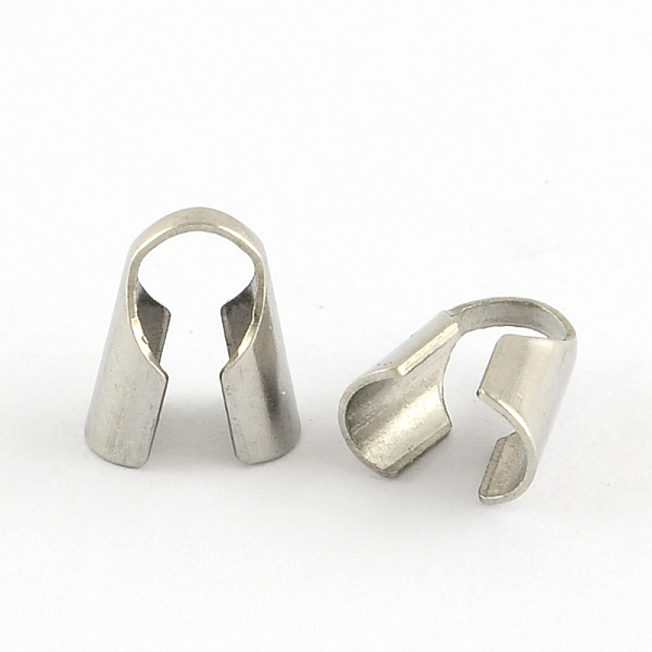 

PandaHall Stainless Steel Bead Tips, Stainless Steel Color, 11.5x6mm Stainless Steel