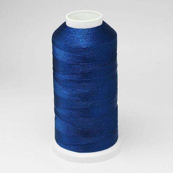 

PandaHall Nylon Thread, For Tassel Making, Marine Blue, 0.3mm, about 1093.61 yards(1000m)/roll Nylon Blue