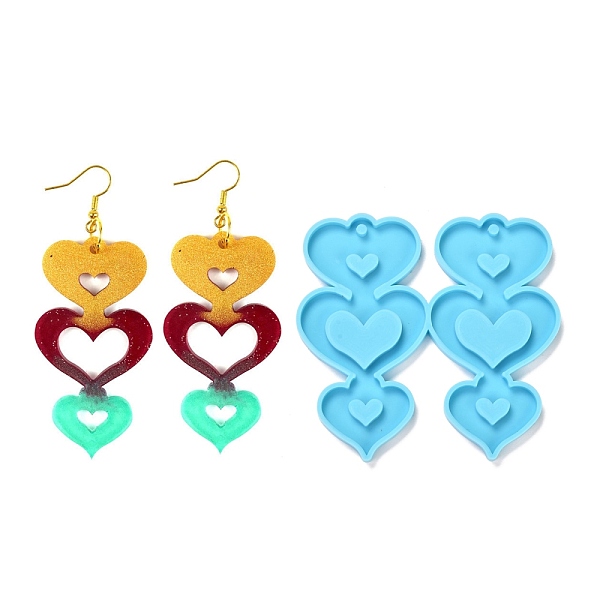 

PandaHall Valentine's Day Theme DIY Pendant Silicone Molds, for Earring Makings, Resin Casting Molds, For UV Resin, Epoxy Resin Jewelry...