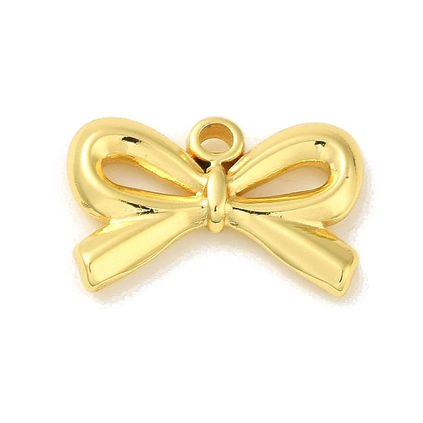 

PandaHall 304 Stainless Steel Pendants, Bowknot Charm, Real 18K Gold Plated, 13x20x13mm, Hole: 1.8mm 304 Stainless Steel Bowknot