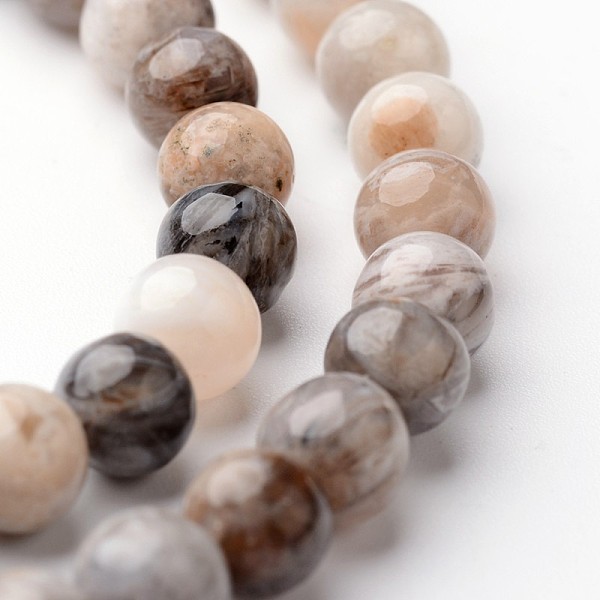 

PandaHall Round Natural Bamboo Leaf Agate Bead Strands, 6mm, hole: 1mm, about 63~65pcs/strand, 15 inch Bamboo Leaf Agate Round