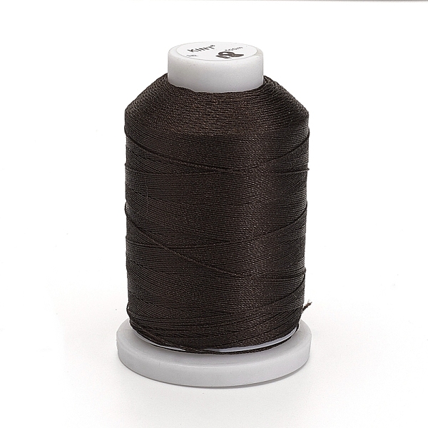 PandaHall Nylon Thread, Sewing Thread, 3-Ply, Coffee, 0.3mm, about 500m/roll Nylon Brown
