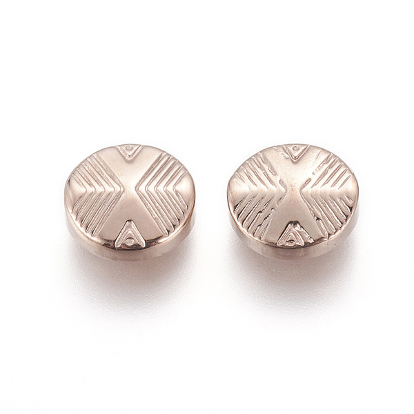 

PandaHall Ion Plating(IP) 304 Stainless Steel Beads, Manual Polishing, Flat Round, Rose Gold, 11x3.6mm, Hole: 1.6mm 304 Stainless Steel Flat...
