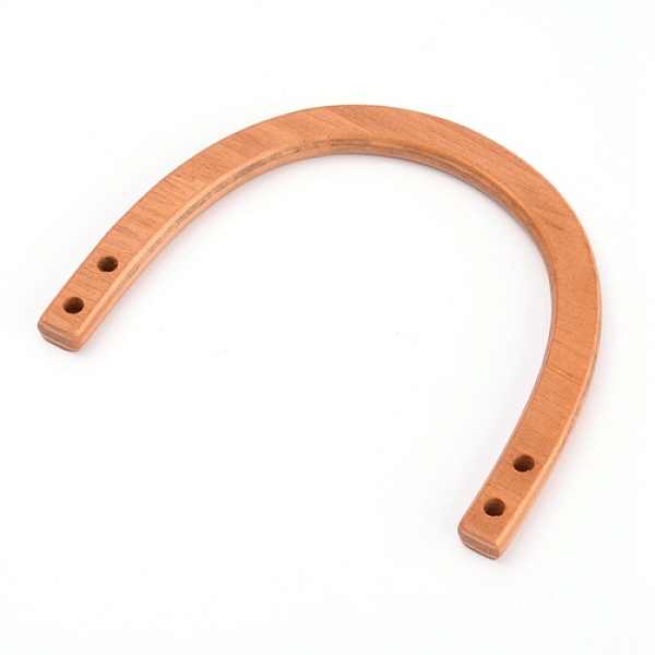 

PandaHall Wooden U Handles Replacement, for Handmade Bag Handbags Purse Handles, Burgundy, 98x118x8~9mm, Hole: 4.5mm Wood