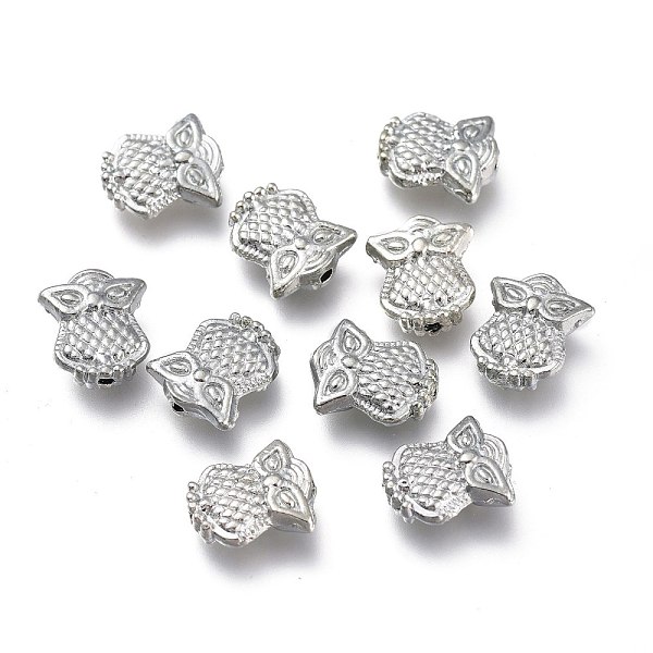 

PandaHall Alloy Beads, Owl Shape, Platinum, 10x8.5x3mm, Hole: 1mm Alloy Owl
