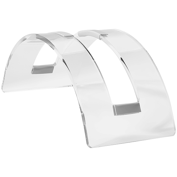 2 support vertical en acrylique pour ordinateur portable pour bureau