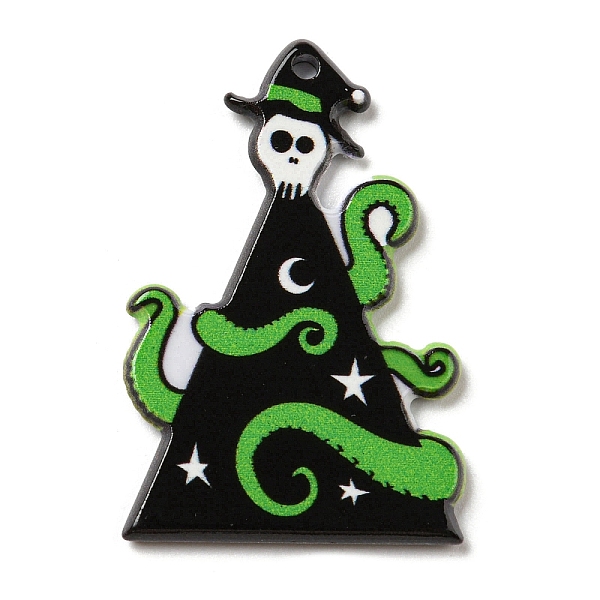 

PandaHall Christmas Theme Acrylic Pendants, Triangle, 38x25x2.5mm, Hole: 1.8mm Acrylic Triangle