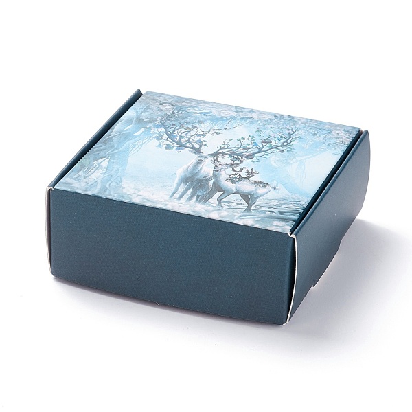 

PandaHall Creative Folding Wedding Candy Cardboard Box, Small Paper Gift Boxes, for Handmade Soap and Trinkets, Deer Pattern, 7.7x7.6x3.1cm...