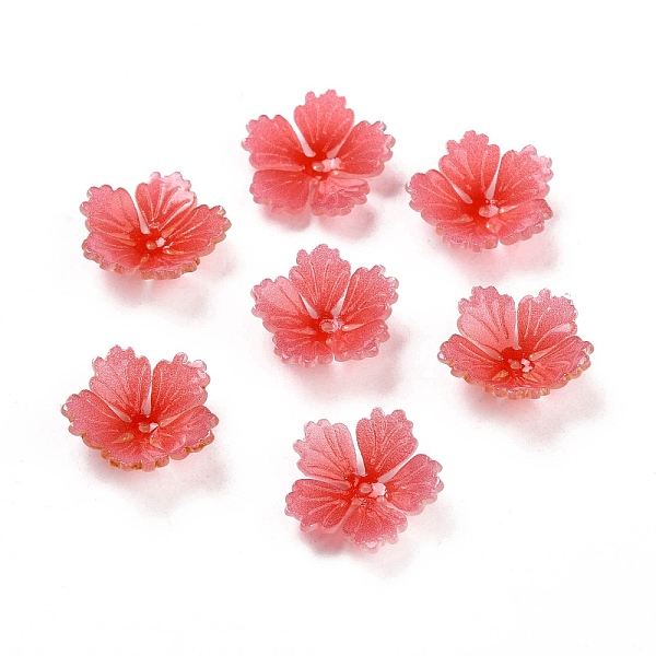 

PandaHall Acrylic Bead Caps, with Heat shrinkable piece, Flower, 15.5x16x4mm, Hole: 1mm Acrylic Flower