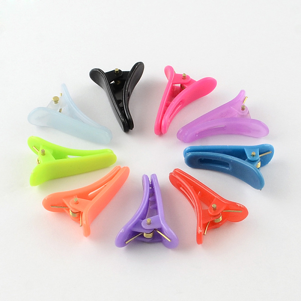 

PandaHall Plastic Alligator Hair Clip Findings, Mixed Color, 29x8mm Plastic Multicolor