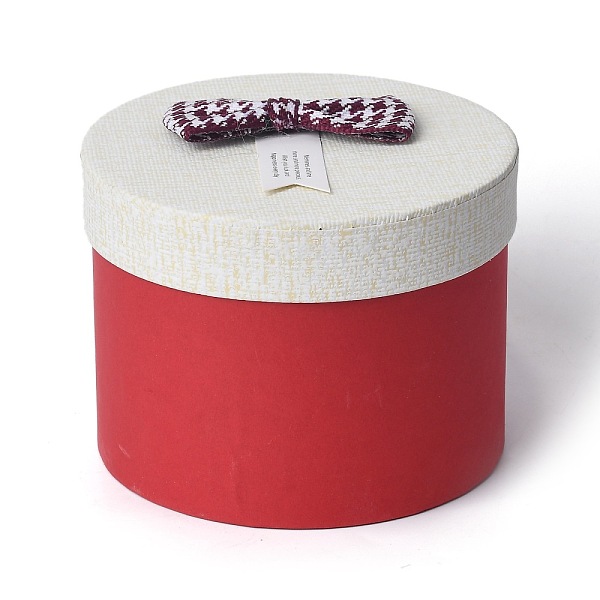 

PandaHall Cardboard Jewelry Boxes, with Ribbon Bowknot, Column, Mixed Color, 13.4x10cm, Inner Diameter: 12.5cm Paper Round Multicolor