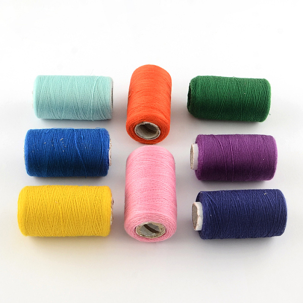 

PandaHall 402 Polyester Sewing Thread Cords for Cloth or DIY Craft, Mixed Color, about 360m/roll, 0.1mm, 12rolls/box Polyester Multicolor