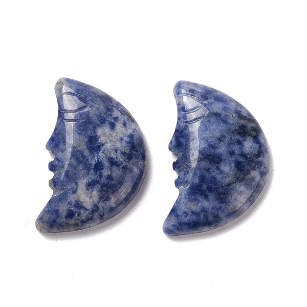 

PandaHall Natural Sodalite Cabochons, Moon, 35x22.5x7mm Sodalite Moon