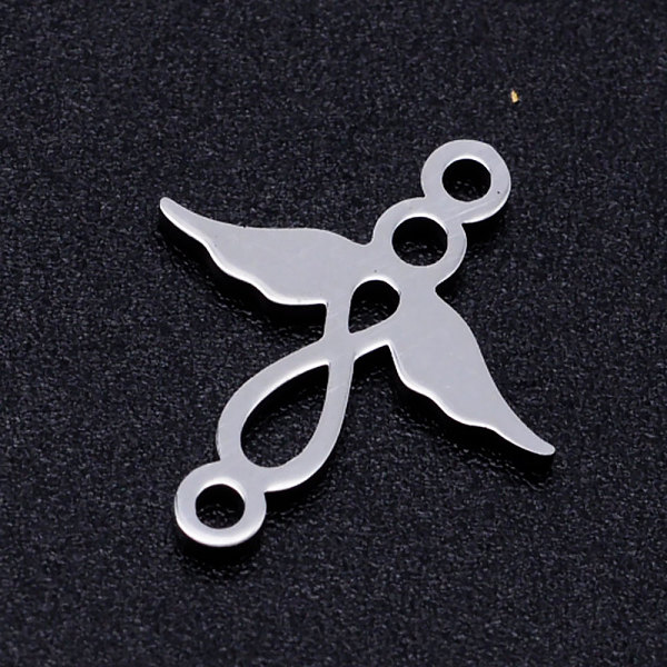 

PandaHall 201 Stainless Steel 2-Loop Link Pendants, Angel, Stainless Steel Color, 15.5x14x1mm, Hole: 1.4mm 201 Stainless Steel Angel &...