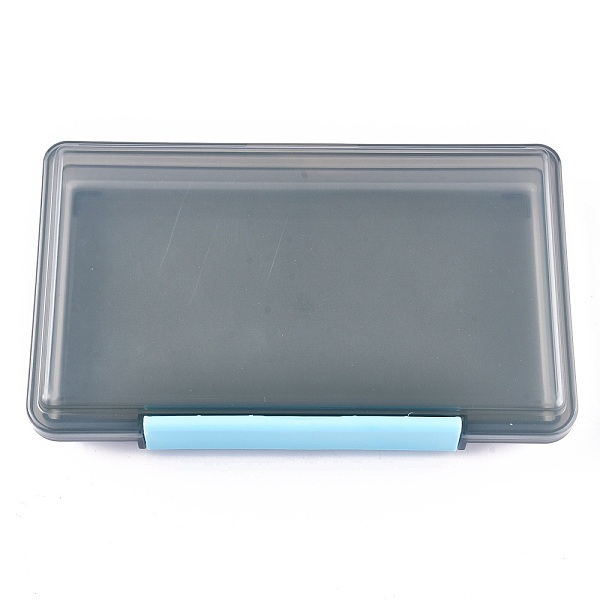 

PandaHall Rectangle Polypropylene(PP) Bead Storage Containers Box, with Hinged Lids, for Small Items and Other Craft Projects, Light Grey...