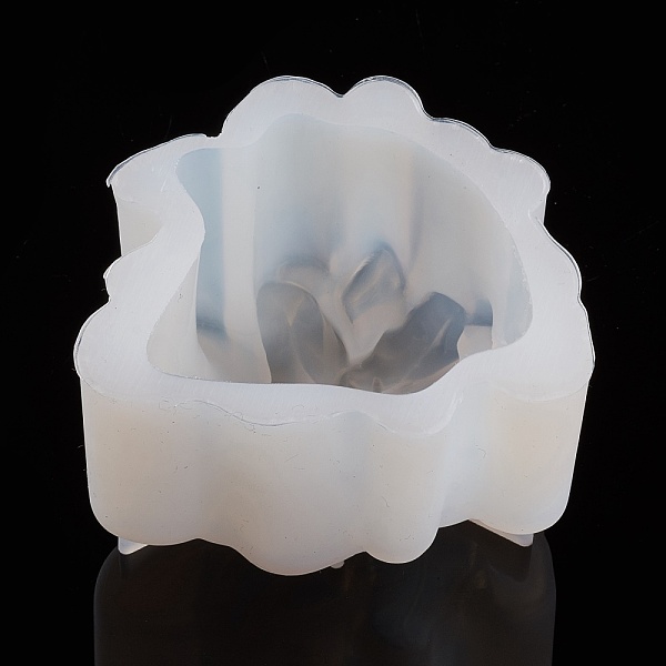 

PandaHall Defective Closeout Sale, Silicone Molds, Resin Casting Molds, For UV Resin, Epoxy Resin Jewelry Making, Flower, White, 65x64x43mm...
