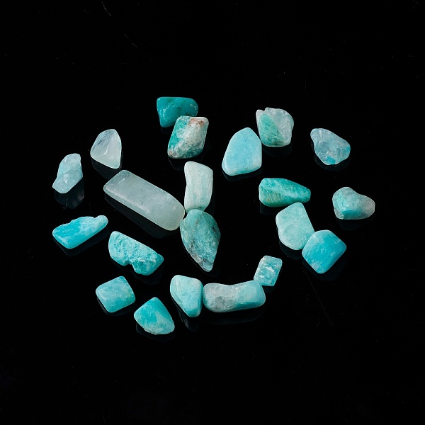 

PandaHall Natural Amazonite Chip Beads, No Hole/Undrilled, 5~10.5x5~7x2~4mm Amazonite Chip