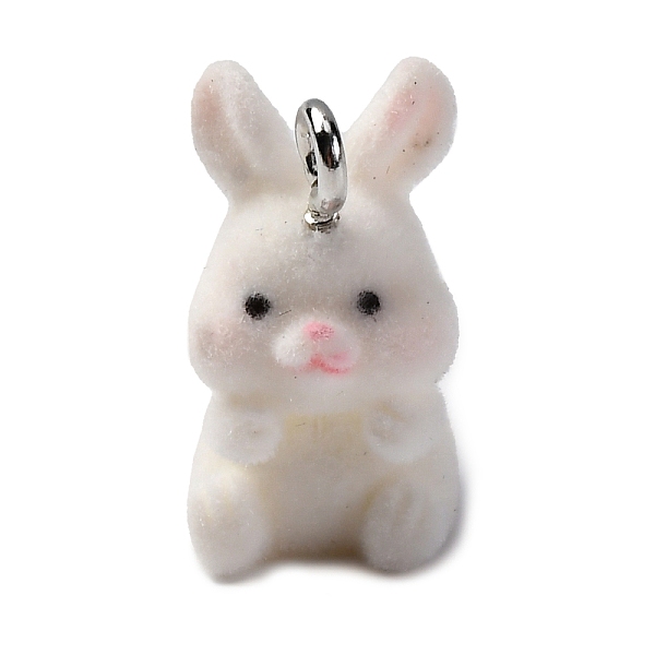 Flocky Resin Pendan… - image