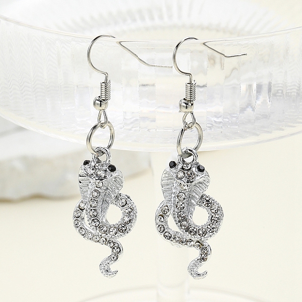 Snake Alloy Dangle Earrings