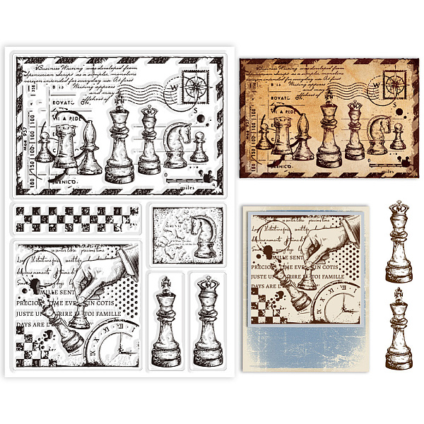

PandaHall Custom PVC Plastic Clear Stamps, for DIY Scrapbooking, Photo Album Decorative, Cards Making, Chess, 160x110x3mm Plastic Others...