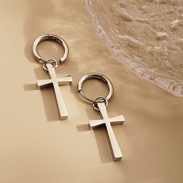 

PandaHall Stainless Steel Color, show in picture Stainless Steel Cross