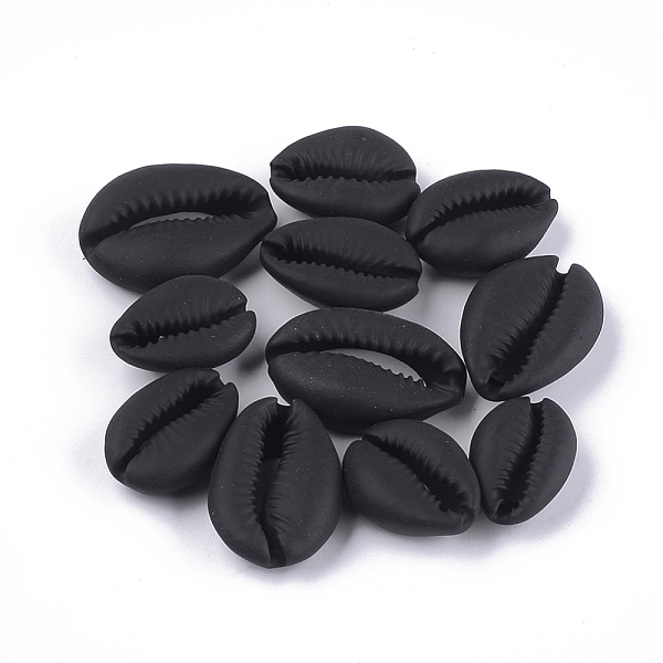 

PandaHall Spray Painted Natural Cowrie Shell Beads, Matte Style, No Hole/Undrilled, Gunmetal, 20~28x14~20x7~8.5mm Cowrie Shell Shell Shape
