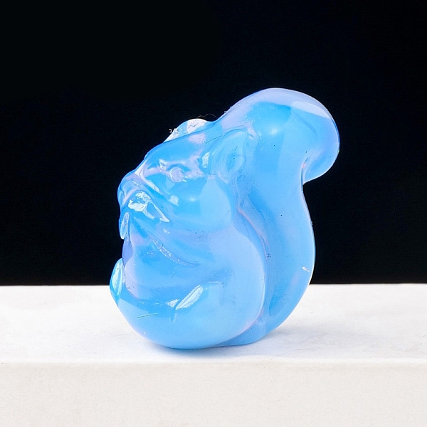 

PandaHall Opalite Display Decorations, for Home Decoration, Squirrel, 27x29mm Opalite Squirrel