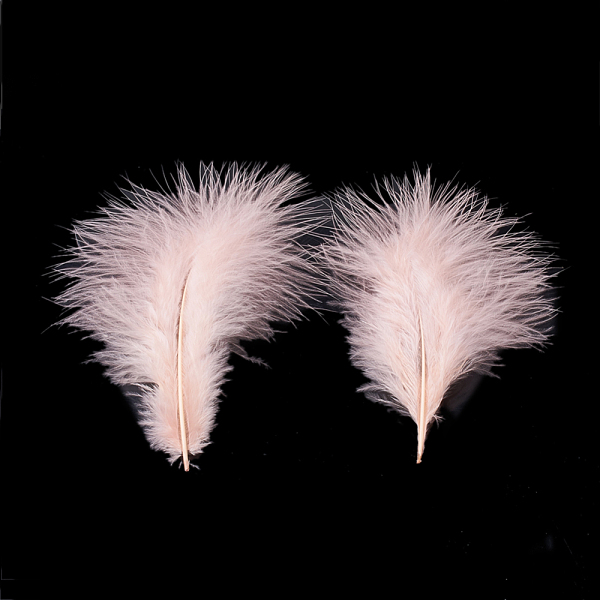 

PandaHall Fashion Feather Costume Accessories, Misty Rose, 120~190x30~56mm, about 400~500pcs/bag Feather Feather Red