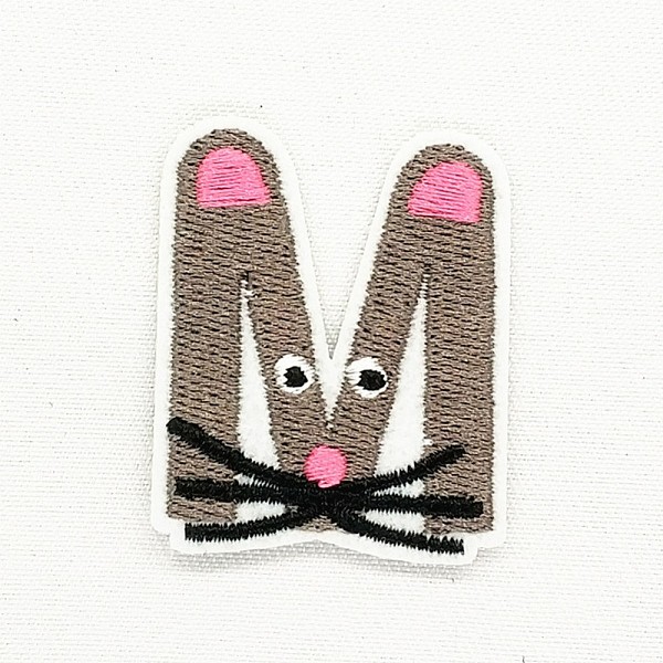 

PandaHall Computerized Embroidery Cloth Iron on/Sew on Patches, Costume Accessories, Appliques, Letter, Camel, Letter.M, 42x33mm Cloth..., Brown