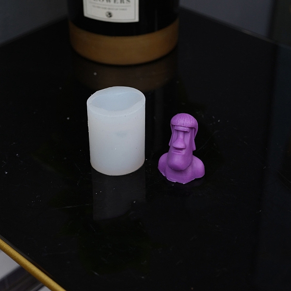 Easter Island Moai Head DIY Candle Silicone Molds