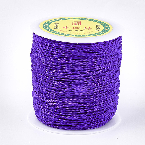 

PandaHall Nylon Thread, Mauve, 1.5mm, about 120.29 yards(110m)/roll Nylon Purple