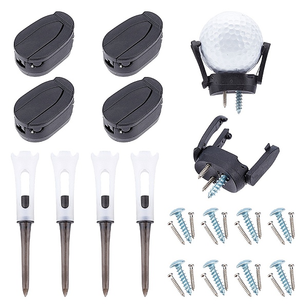 PandaHall SUPERFINDINGS 10Pcs 2 Styles Golf Ball Tool Sets, Including Plastic Holder Five Claw Pin Tool & Pick Up Retriever Grabber Claw...