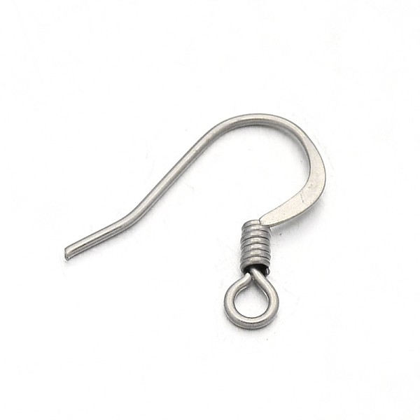 

PandaHall 304 Stainless Steel French Earring Hooks, with Horizontal Loop, Flat Earring Hooks, Stainless Steel Color, 14.5x16x2mm, Hole: 2mm...