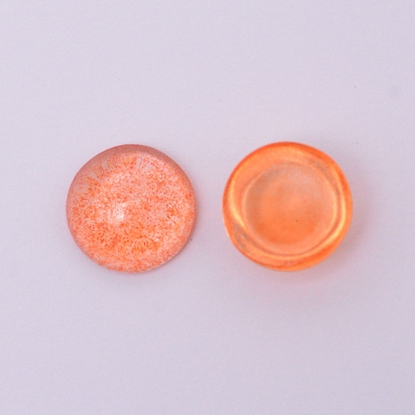 

PandaHall Czech Glass Cabochons, Half Round/Dome, Orange, 10x5.5mm Glass Half Round Orange