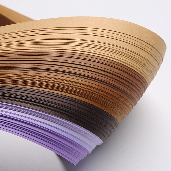 

PandaHall 6 Colors Quilling Paper Strips, Purple, 530x10mm, about 120strips/bag, 20strips/color Paper Purple