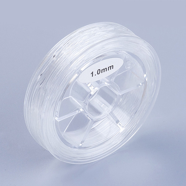

PandaHall Round Japanese Elastic Crystal String, Elastic Beading Thread, for Stretch Bracelet Making, Clear, 1mm, about 10.93 yards...
