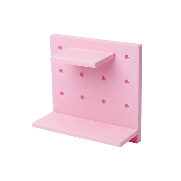 

PandaHall Plastic Pegboard Wall Mount Dispaly, Storage Rack Board, Wall Mount Storage Shelf, for Living Room Kitchen Bathroom Wardrobe...