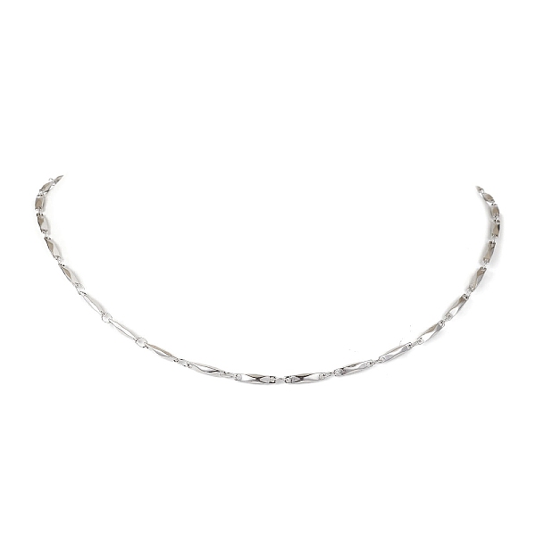 

PandaHall 304 Stainless Steel Rectangle link Chain Necklaces, Stainless Steel Color, 17.36~17.48 inch(44.1~44.4cm) 304 Stainless Steel...
